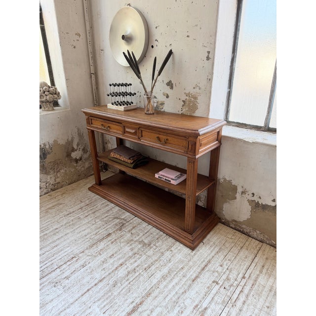 Brown 19th Century Oak Console Table For Sale - Image 8 of 18