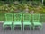 Metal Vintage Meadowcraft Green Patio Dining Set in Green For Sale - Image 7 of 16
