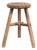 Antique Rustic Round Top Stool For Sale