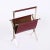 Mid-Century Modern Mid-Century Chromed Steel and Red Leather Magazine Rack from Alessandro Albrizzi, 1970s For Sale - Image 3 of 13