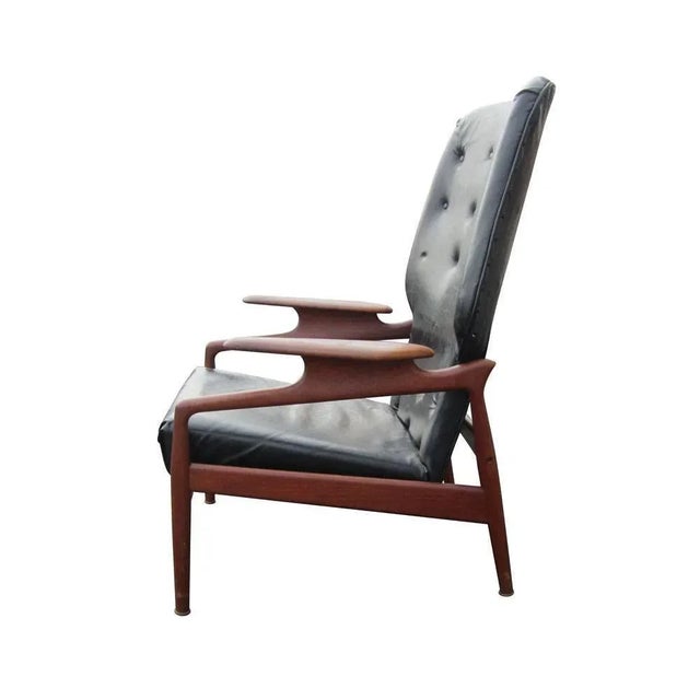 Vintage John Bone Style Reclining Lounge Chair For Sale In Houston - Image 6 of 9
