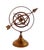 Brass 1970s Handmade Brass Armillary Sphere With Sundial Arrow For Sale - Image 8 of 10