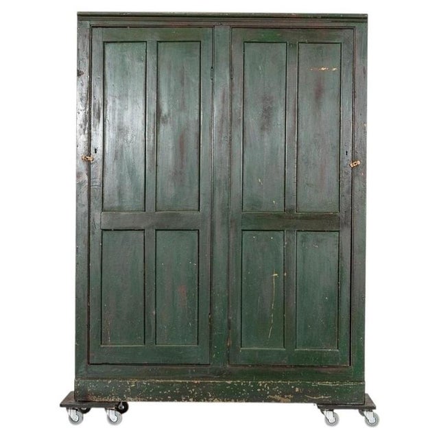 Large 19th Century English Pine Painted Cupboard, 1890 For Sale - Image 17 of 17