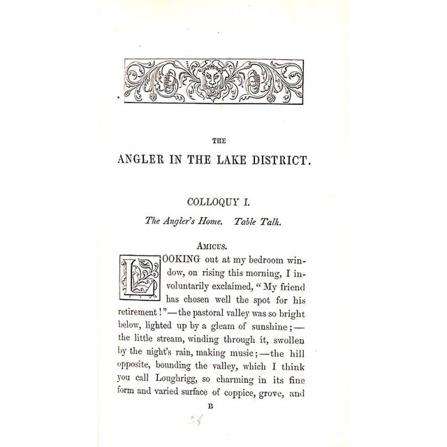 DAVY, John [352] pp. Longman, Brown, Green, Longmans & Roberts 1857 First Edition 7" x 4 1/2" The Angler in the Lake...