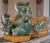 Vintage Elephant Motif Majolica Style Planter For Sale - Image 4 of 10