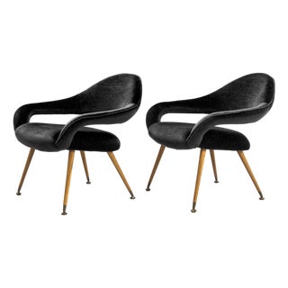 1960s Attributed to Gastone Rinaldi Du55p Armchairs for Rima Italy Pair For Sale