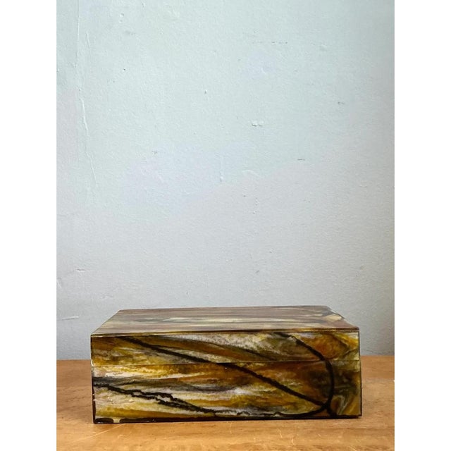 Vintage Abstract Resin Box For Sale In West Palm - Image 6 of 12