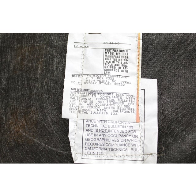 Mid-Century Modern Pair of Patrician Furniture Leather Armchairs For Sale - Image 3 of 8