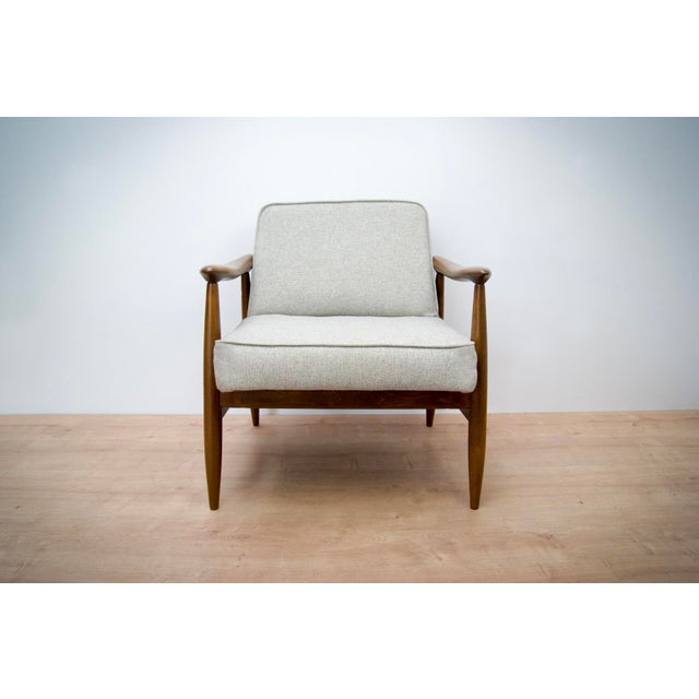 GFM-87 Armchair by Juliusz Kedziorek for Gościcińskie Furniture, 1960s For Sale - Image 6 of 6