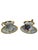 A pair of original Biedermeier porcelain cups with matching saucers, dating to circa 1820. Each cup is decorated with a...