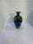 Vintage 11" Iridescent Art Glass Vase in Cobalt Amethyst – Czech / Kralik Style For Sale - Image 11 of 13