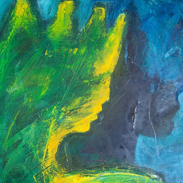 Follower of the Cobra Group, Abstract Figure Composition, 1990s, Oil on Panel, in Good conditions. Designed 1990 to 1999