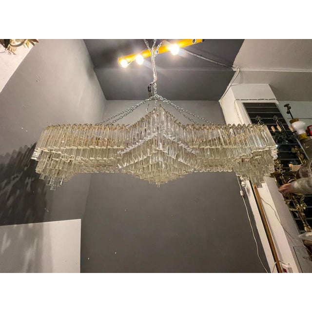 Large Prism Ceiling Light in Murano Glass, 1970s For Sale - Image 17 of 17