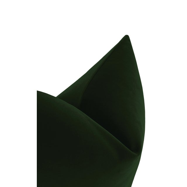 22" Fern Designer Velvet Pillows - a Pair For Sale - Image 4 of 4
