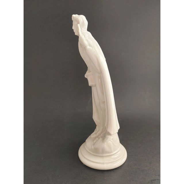 Vintage German Taube Porcelain Victorian Courting Bowing Male Figurine For Sale - Image 4 of 10