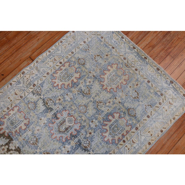 Early 20th Century Zabihi Collection Persian Malayer Scatter Rug - 3'5" x 5'2" For Sale - Image 4 of 8