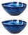 Monte Carlo Large Indigo Alabaster Glass Bowls, Set of 2 For Sale