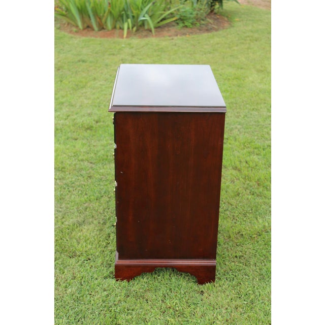 Chippendale Stickley Mahogany Nightstands—A Pair For Sale - Image 3 of 18