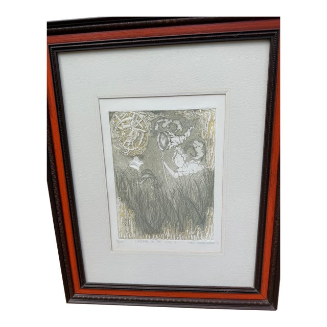1977 Vintage Limited Ed. Carol Travers Lummus Etching Entitled Catcher in the Rye Two, No. 81 of 250 For Sale