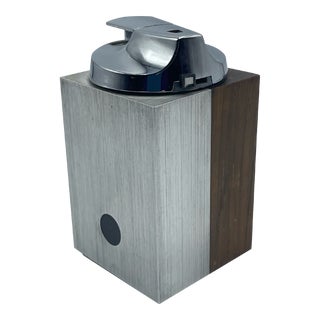 Ronson Mid-Century Modern Geometric Tabletop Lighter For Sale