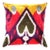 Contemporary Silk Velvet Ikat Pillow For Sale