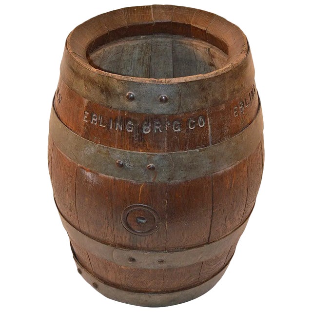 Ebling Brewing Co., Brooklyn, New York, Oak Beer Barrel For Sale