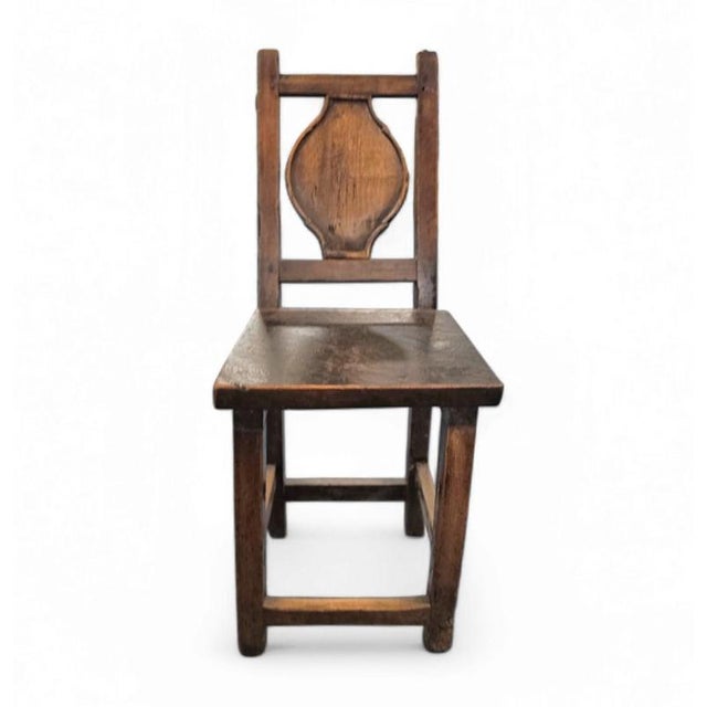 Antique Farmhouse Chair, 1700s For Sale - Image 3 of 9