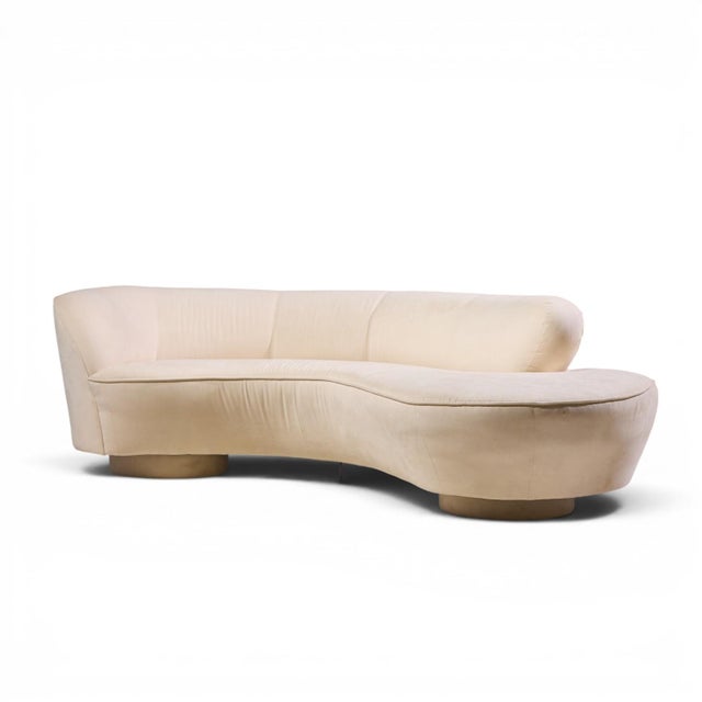 Mid-Century Modern Vladimir Kagan for Directional Mid Century Cloud Sculpted Sofa For Sale - Image 3 of 10
