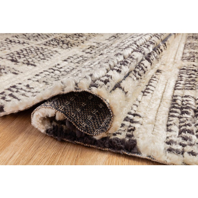 Contemporary Chris Loves Julia x Loloi Alice Rug Cream / Charcoal Abstract 2'-7" x 8'-0" Runner Rug For Sale - Image 3 of 5