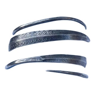 1980s Hmong Hill Tribe Sterling Silver Triple Wrap Bracelet For Sale