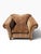 A big, unapologetic statement chair upholstered in leopard print velvet. At four feet wide it reads more like a chair-and-...