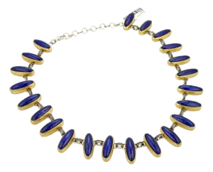 Gurhan Parliment Lapis Sterling 24k Layered Gold Necklace