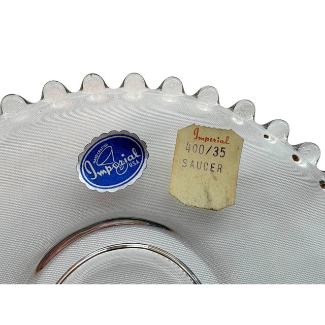 Mid 20th Century Imperial Glass Candlewick Saucers - Set of 19 For Sale In Indianapolis - Image 6 of 6