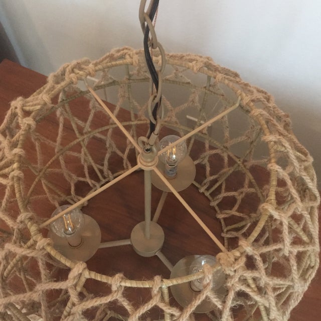 2020s Macrame Rope Chandelier For Sale - Image 5 of 8