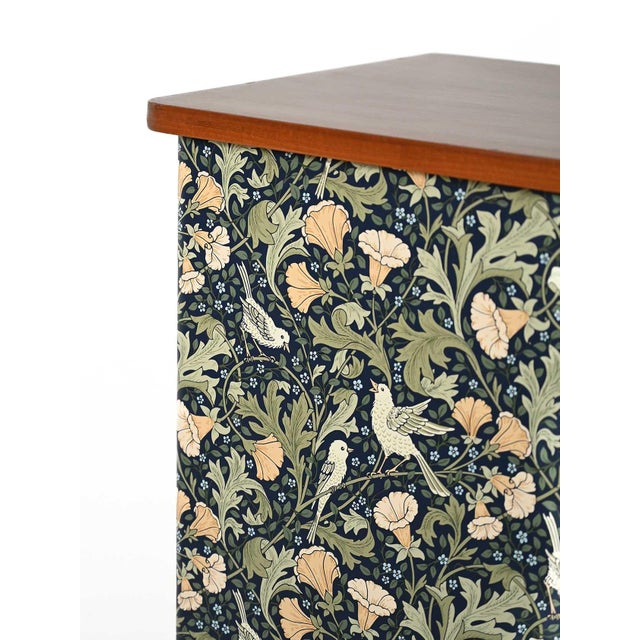Scandinavian Upholstered Cabinet, 1950s For Sale - Image 9 of 13