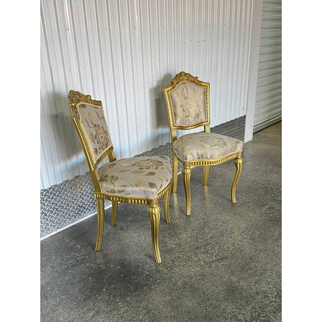 1920s 1920s Period French Art Deco Side Chairs - a Pair For Sale - Image 5 of 9