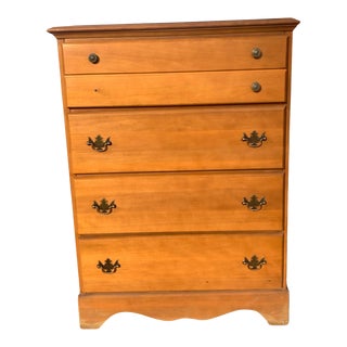 Mid 20th Century Vintage Carolina Works Furniture Company Tall Boy Dresser For Sale