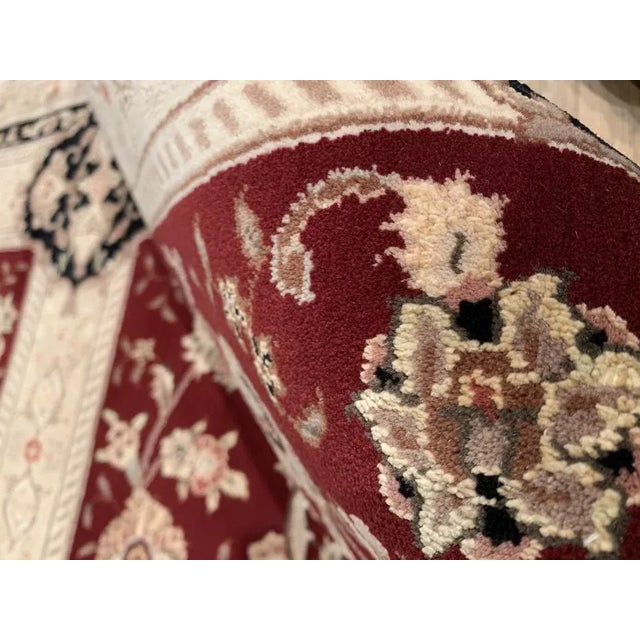 Red Pasargad Red Persian Hand Knotted Tabriz Design Rug- 12' X 15'4" For Sale - Image 8 of 11