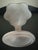 Pink Vintage Late 20th Century Frosted Pink Glass Dessert Pedestal Bowl For Sale - Image 8 of 10