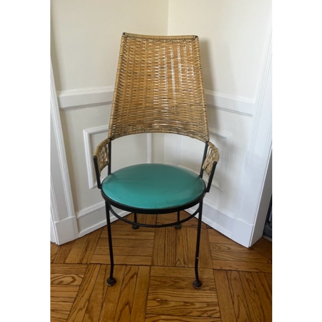 Arthur Umanoff MCM Rattan Dining Chairs for Shaver Howard- Set of 4 For Sale In Saint Louis - Image 6 of 12