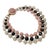 Vintage French Pink and Brown Glass Bead Statement Necklace, 1950s For Sale - Image 6 of 12