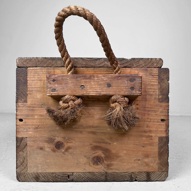 1920s Japanese Wooden Transport Crate, 1920s For Sale - Image 5 of 10