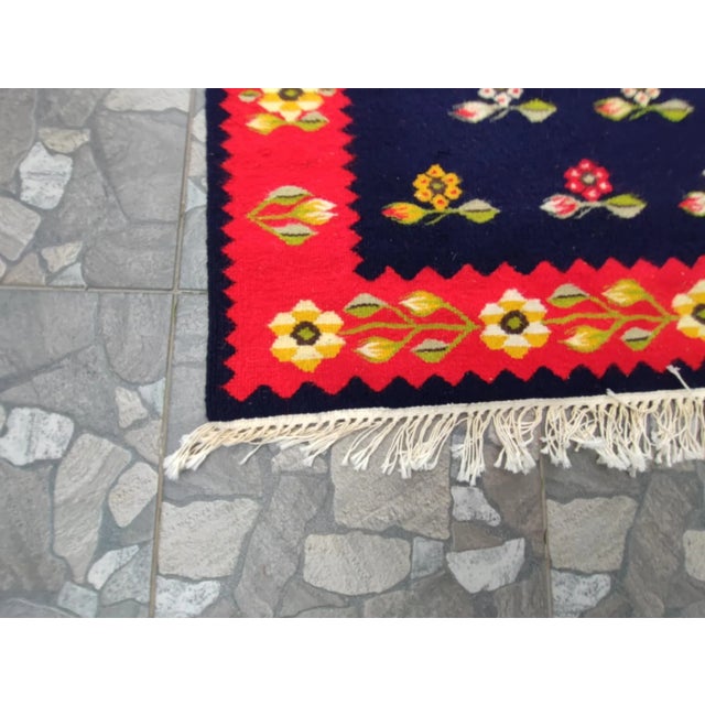 Art deco, kilim, rug, woolen, 1930s, dimensions: height 156 cm, width 71 cm, depth 1 cm.