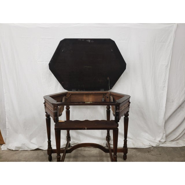 Mid-Century Modern Antique 1920s Atwater Kent Golden Voiced Radio Table by Kiel For Sale - Image 3 of 12