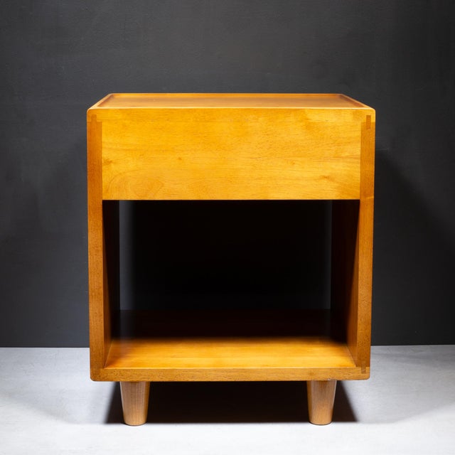 Wood Thuma Classic Oak Nightstands-Pair For Sale - Image 7 of 15