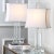 Glass 24 Inch H Crystal Table Lamp in Clear - a Pair For Sale - Image 7 of 8