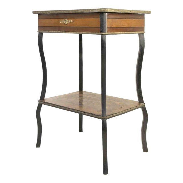 Antique Octagonal Tea Table in Wood, Italy, Early 20th Century For Sale