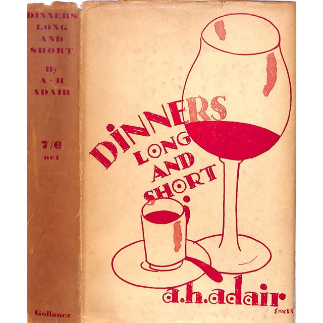 "Dinners Long and Short" Book 1928 Adair, A.H. For Sale