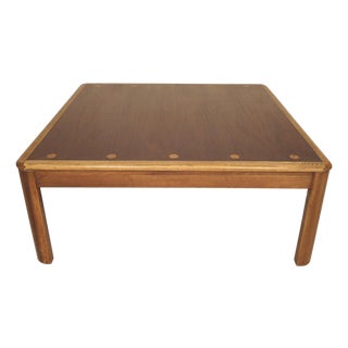 Mid 20th Century Modern Coffee Table With Inlay Attributed to Lane For Sale