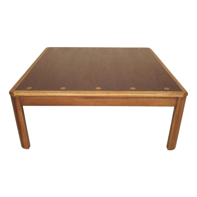 Mid 20th Century Modern Coffee Table With Inlay Attributed to Lane For Sale